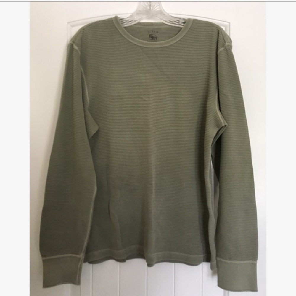 J.Crew Men’s “Broken In” Waffle Weave Pullover
